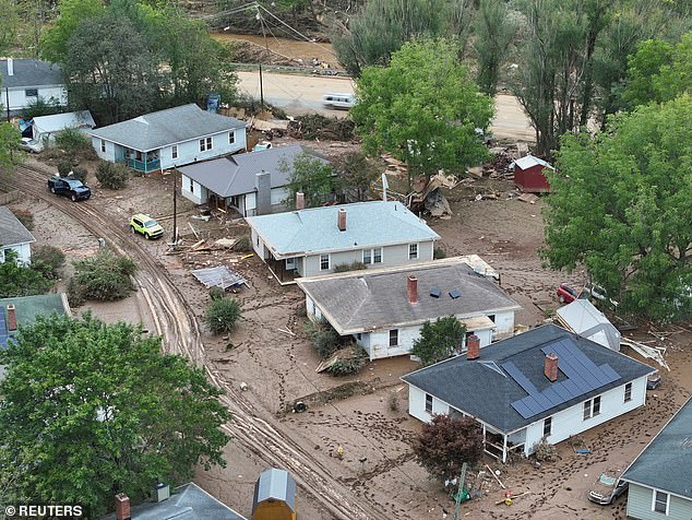 Houses have been torn from their foundations, turned upside down or split in two