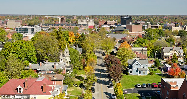 Pictured: Springfield, Ohio, where wild rumors are circulating about migrants eating cats and dogs