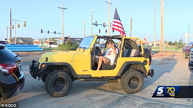 Locals said they were furious about the decision, with one protester saying the flag 