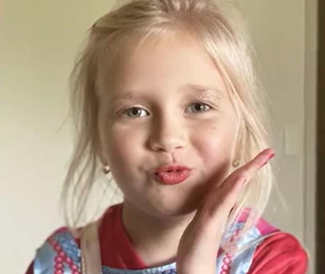 Olivia Stevens, 6, (pictured) was killed during a planned sleepover after her friend's father crashed a stroller on the afternoon of September 11, 2021