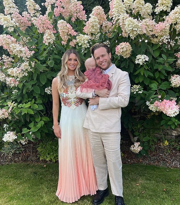 Olly Murs, 40, has insisted his sex life is still as good as ever since the birth of his daughter (pictured with wife Amelia, September 1)