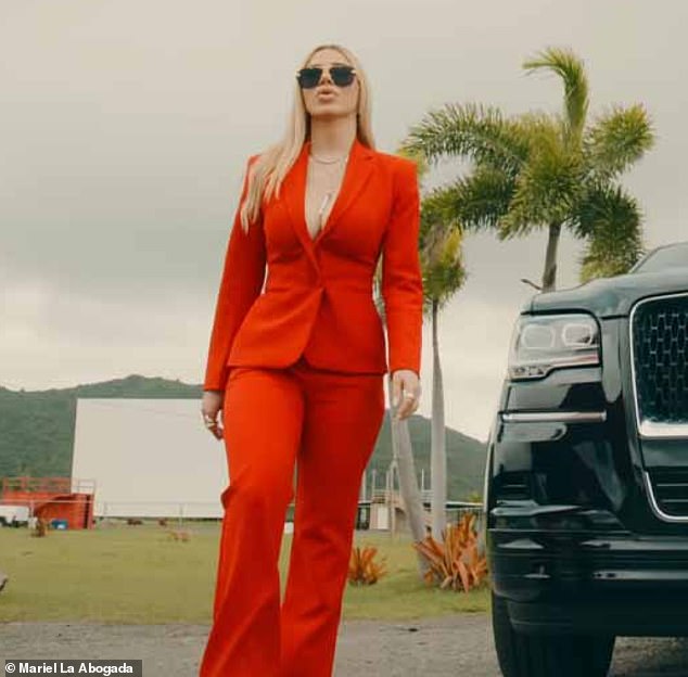 Emma Coronel, 35, (pictured) - the wife of Joaquín 'El Chapo' Guzmán Loera - is featured in a music video for a song that tells her life story - 'La Sen¿ora'