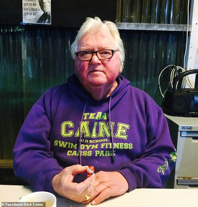 Former swimming coach Dick Caine (pictured) has died of cancer shortly after it was discovered he had committed disgusting acts against girls as young as 10 years old.