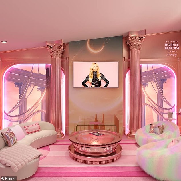 Paris Hilton has announced that she has designed two suites at the Beverly Hilton - called Stay Like an Icon