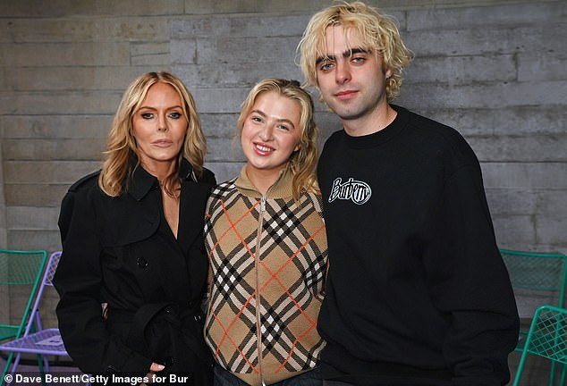 Patsy Kensit has said she no longer wants to be questioned about her thoughts on her ex-husband Liam Gallagher's Oasis reunion tour (pictured with Anais and son Lennon Gallagher)