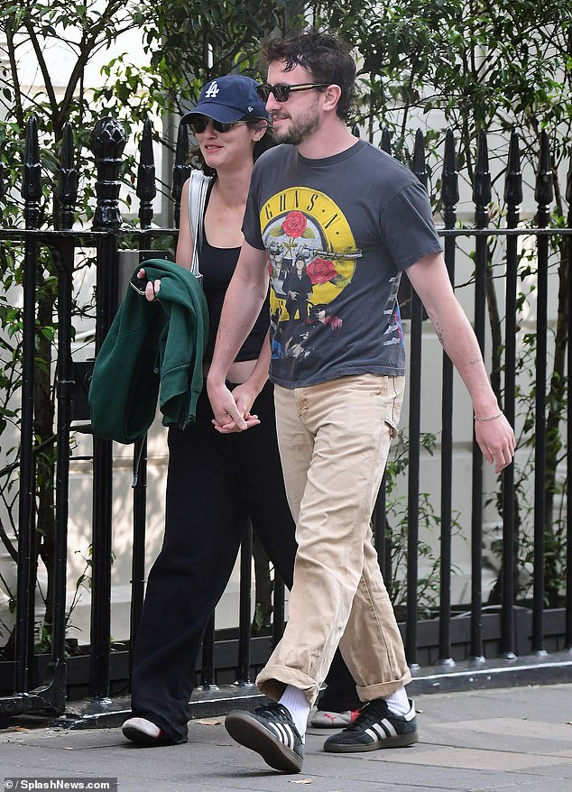 Paul Mescal, 28, put on an intimate display with his new girlfriend Gracie Abrams, 24, as they enjoyed a stroll in London on Monday