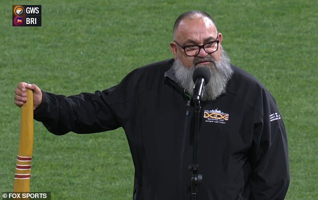 Brendan Kerin (pictured), a cultural educator with the Metropolitan Local Aboriginal Land Council in Sydney, divided fans with a very clear speech on Welcome to the Country on Saturday night