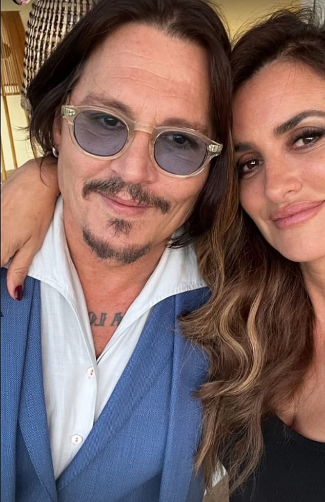 Penelope Cruz shared a heartwarming photo on her Insta Stories on Tuesday. The 50-year-old Spanish actress had her arm around 61-year-old Hollywood movie star Johnny Depp