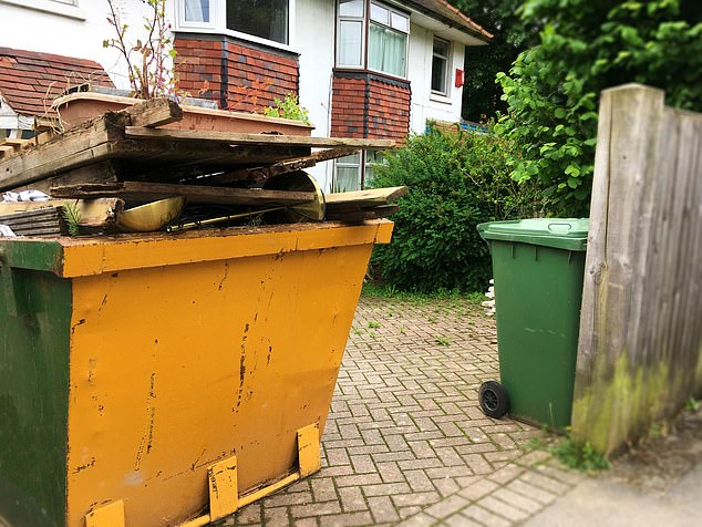 Litter Throwers: A This is Money reader has other people throwing trash into his dumpsters on his property