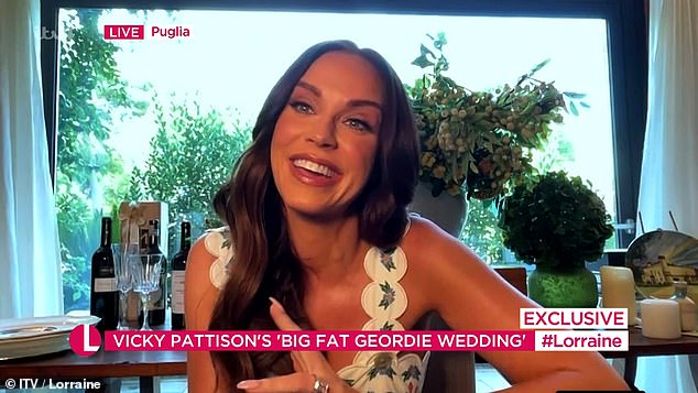 Vicky Pattison revealed she has given Pete Wicks the unique task of being her 'flower girl' at her extravagant Italian wedding this Wednesday