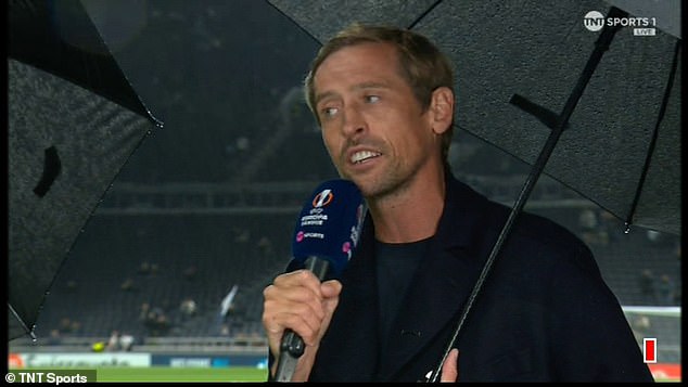 TNT Sports pundit and former Tottenham striker Peter Crouch revealed how the travel chaos affected his trip to the stadium