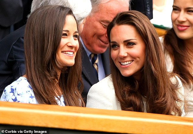 The sisters laugh and chat in the Royal Box during the 2012 Wimbledon final