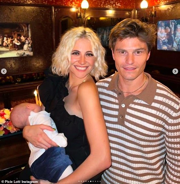 She became a mother for the first time in October last year, welcoming son Albert Charles - known as Bertie - with her husband Oliver Cheshire