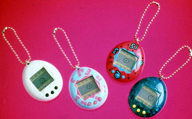 The egg-shaped toys took the world by storm when they were launched in 1996. Stock photo of the original toys from the 1990s