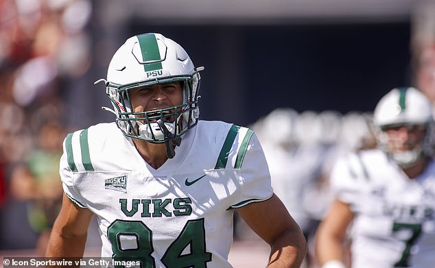 Portland State tight end Elias Spence is pictured during a game against Washington State. It is unclear if he is one of the players affected.