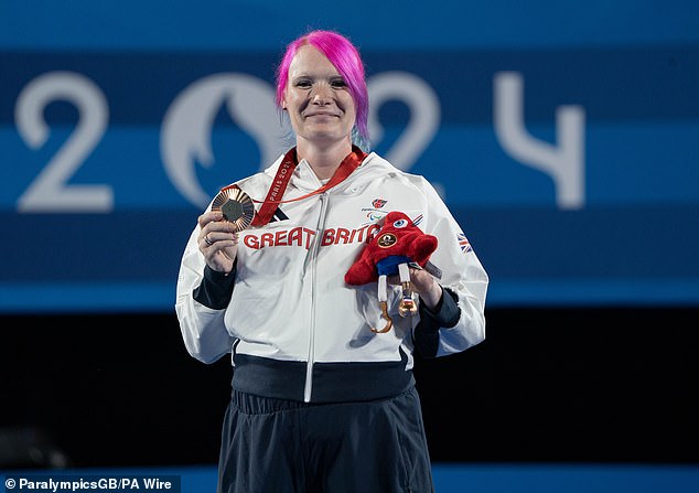 Jodie Grinham took the Paralympic stage while seven months pregnant