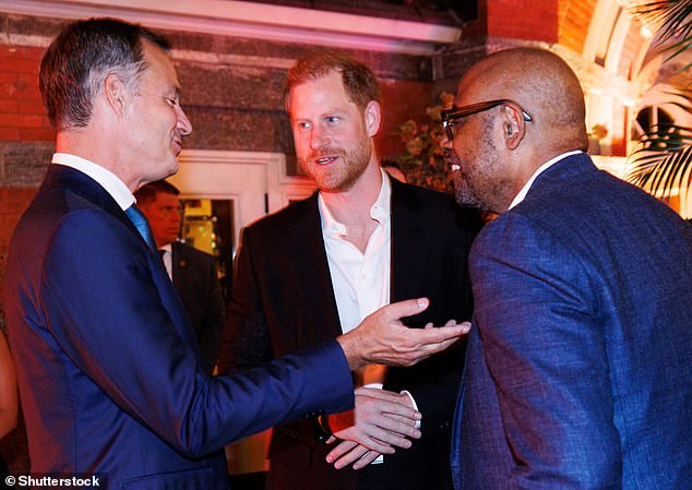 Forrest Whittaker was also present and can be seen here talking to Prime Minister De Croo and the Duke of Sussex