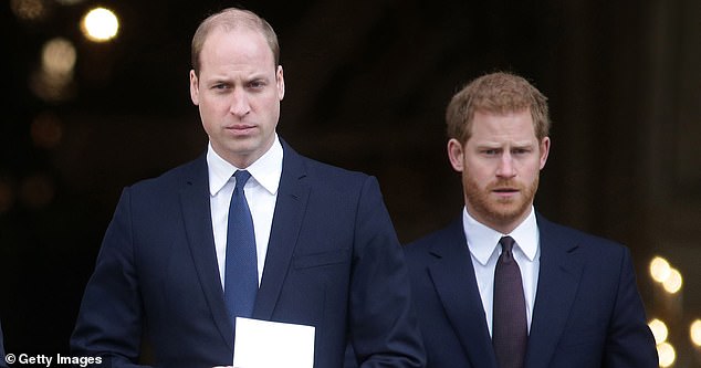 Prince William and Prince Harry pictured together after attending the Grenfell Tower National Memorial Service in 2017