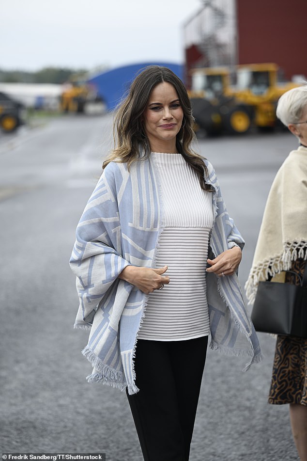 Princess Sofia of Sweden, 39, has made her first public appearance since the Swedish royal family announced her fourth pregnancy