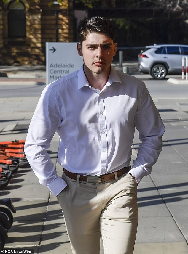 Marco Yandle (pictured Thursday) has been released after winning an appeal against the sentence he received for helping his father cover up an alleged murder