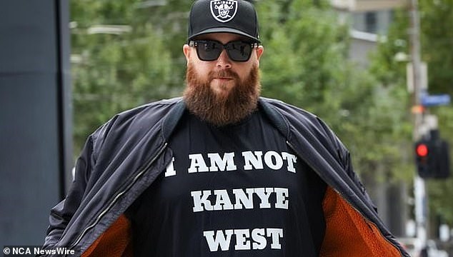 College Dropout Burgers owner Mark (pictured outside court) was once nearly sued by Kanye for naming his restaurant after the rapper's 2004 debut album. The case was dismissed