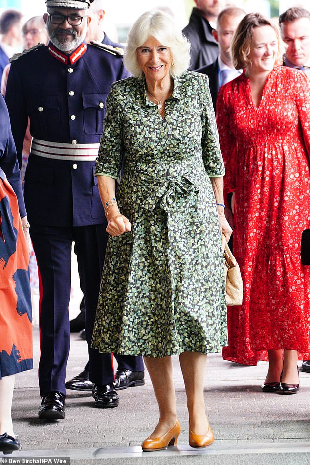 Queen Camilla has revealed that King Charles is 'doing very well' following his cancer treatment