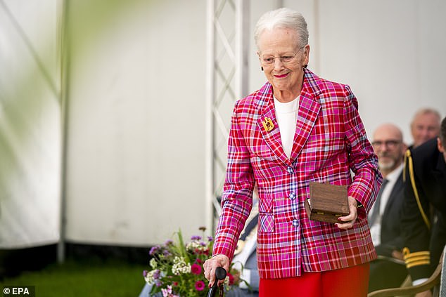 Queen Margrethe of Denmark has been hospitalized after falling at Fredensborg Castle