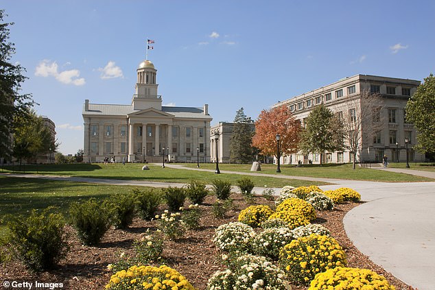 Iowa City, Pittsfield, Massachusetts, and Fayetteville, Arkansas, have been named the best places in the U.S. to retire without breaking the bank (Pictured: University of Iowa's Old Capitol Building)