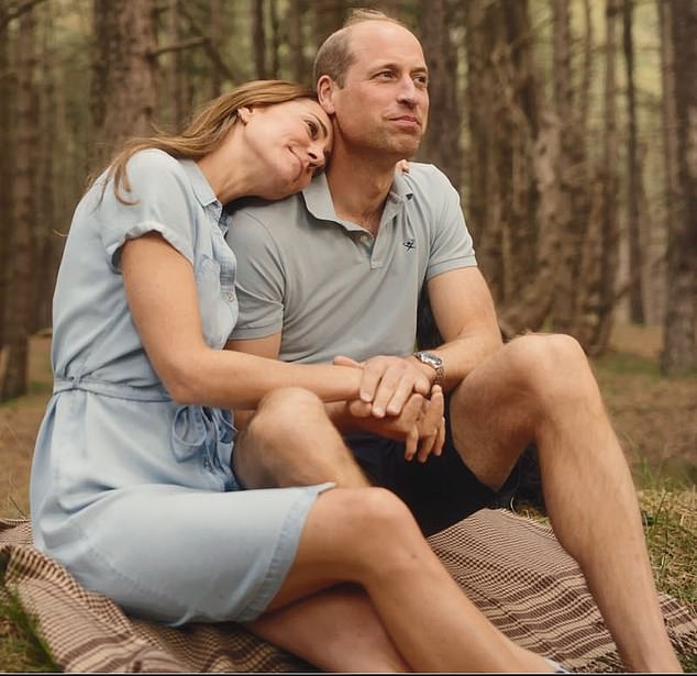 The video showed William and Catherine frolicking on the beach and in the woods in Norfolk