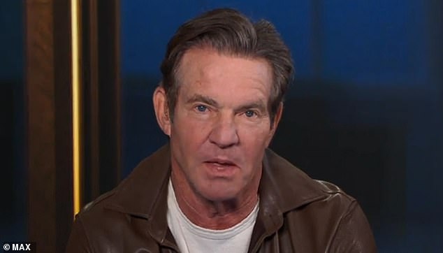 Reagan star Dennis Quaid (pictured) was pressed in an interview with CNN's Chris Wallace about what the 1980s president and former President Donald Trump have in common. The actor responded that they faced 