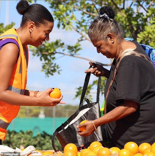 The country's most powerful banker has revealed that more Australians are turning to charity to survive (pictured is a Foodbank charity worker)