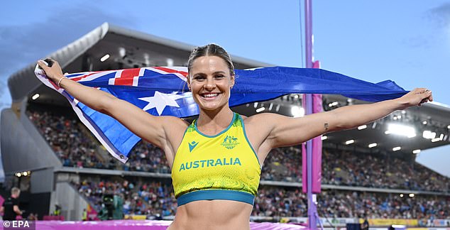 Australian pole vaulter Nina Kennedy is pictured after winning gold at the 2022 Commonwealth Games in Birmingham, where 19 sports were contested. That number will drop to just 10 in Glasgow in 2026