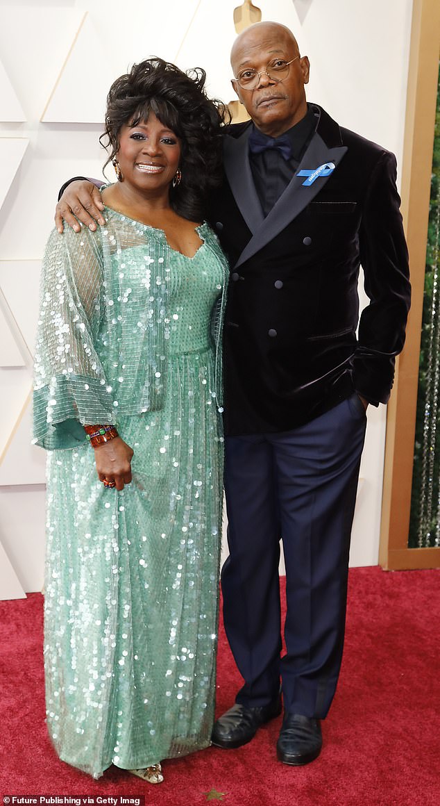 Samuel L. Jackson has given a rare insight into his 44-year marriage to LaTanya Richardson Jackson; pictured in March 2022