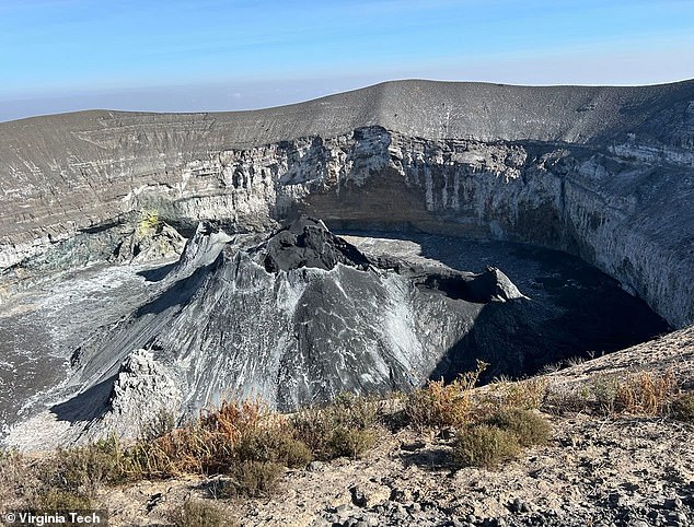 Ol Doinyo Lengai volcano (pictured) is 9,718 feet high and has erupted every 20 to 40 years since records began in the 1880s.