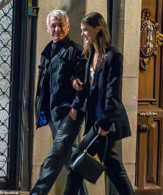 Sean Penn was spotted sharing a passionate kiss with his new girlfriend Valeria Nicov in Madrid on Saturday. The 64-year-old actor had a big smile on his face after the public display of affection with the Moldovan actress, 30, during a romantic stroll through the streets of Spain