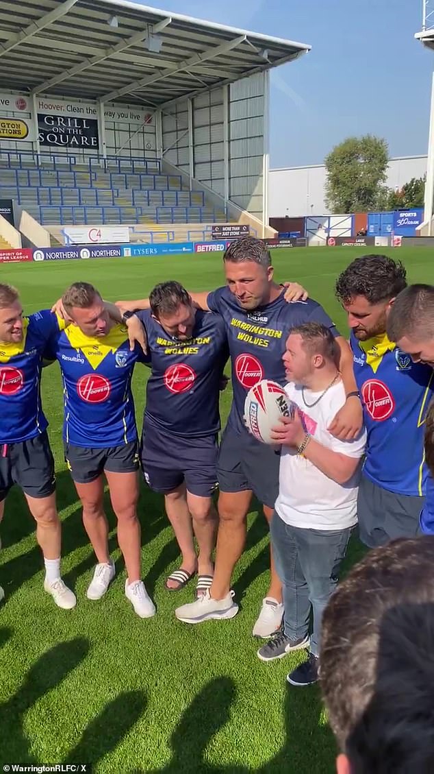 Warrington Wolves manager Sam Burgess handed the ball to Oliver Thomason during the final team meeting and had him address the team ahead of their match against the London Broncos