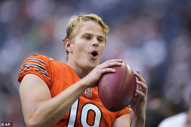 Australian NFL kicker Tory Taylor is being praised online for helping the Chicago Bears claim their second win of the season