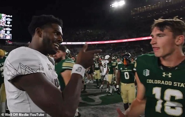 Shedeur Sanders refused to shake hands with Colorado State's Brayden Fowler-Nicolosi