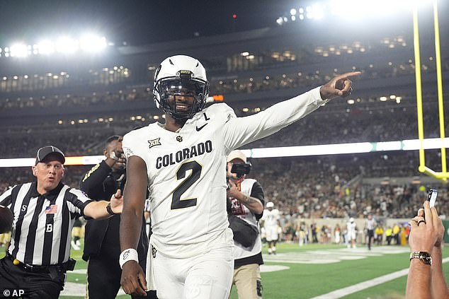 Sanders and Colorado easily defeated the rival Rams 28-9 in the Rocky Mountain Showdown