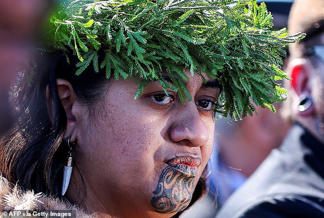 Nga Wai Hono i te po Paki (above) was elected the new Maori Queen of New Zealand on Thursday