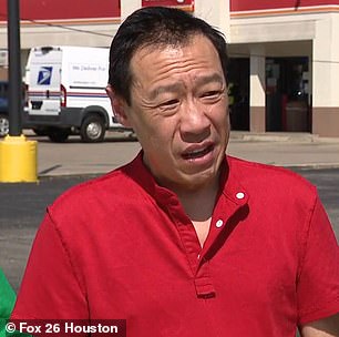 Wong stood outside the Circle K where he was racially harassed to share his shock at what had happened