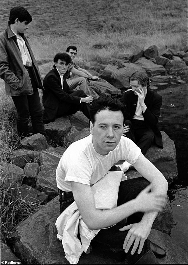 Simple Minds drummer Kenny Hyslop has died at the age of 76 after battling ill health, sources confirmed on Tuesday (L-R: Charlie Burchill, Mick MacNeil, Kenny Hyslop, Jim Kerr and Derek Forbes in 1981)