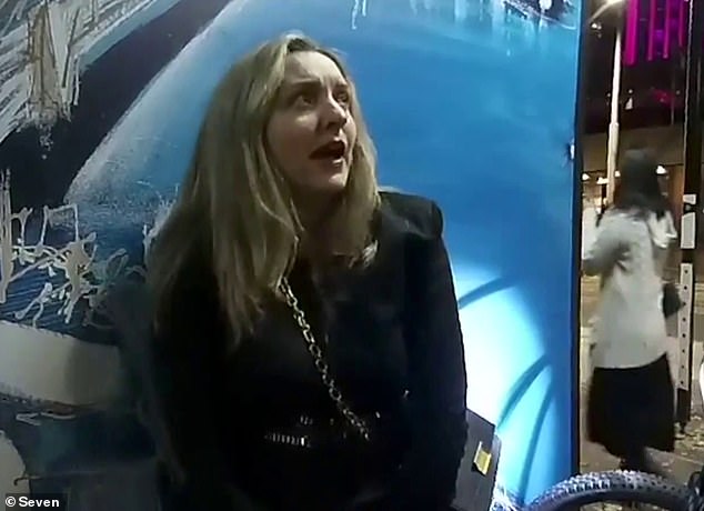 Sydney lawyer Sophie Holt during the incident with police at The Rocks last year