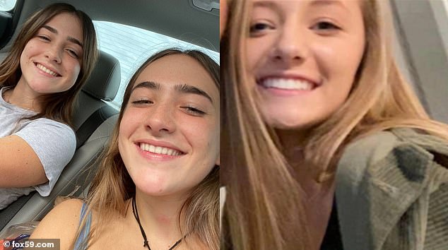 Parker was behind the wheel of her car when she crashed into twin sisters Elleana and Isabella Lee Gaddis, both left, and Brianna Lynn Foster, right, in August 2021.