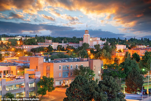 Residents of Santa Fe, New Mexico (pictured) are drinking from a water source containing alarming traces of plutonium, scientists have discovered