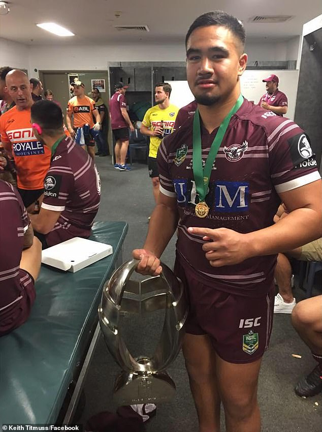 Late Manly Sea Eagles player Keith Titmuss has become the youngest athlete in Australia to be diagnosed with the deadly brain disease Chronic Traumatic Encephalopathy