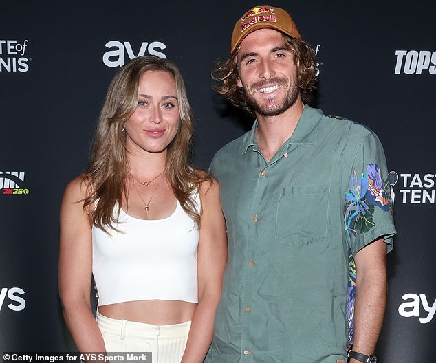 Stefanos Tsitsipas (right) and Paula Badosa (left) split earlier this year, but got back together three weeks later