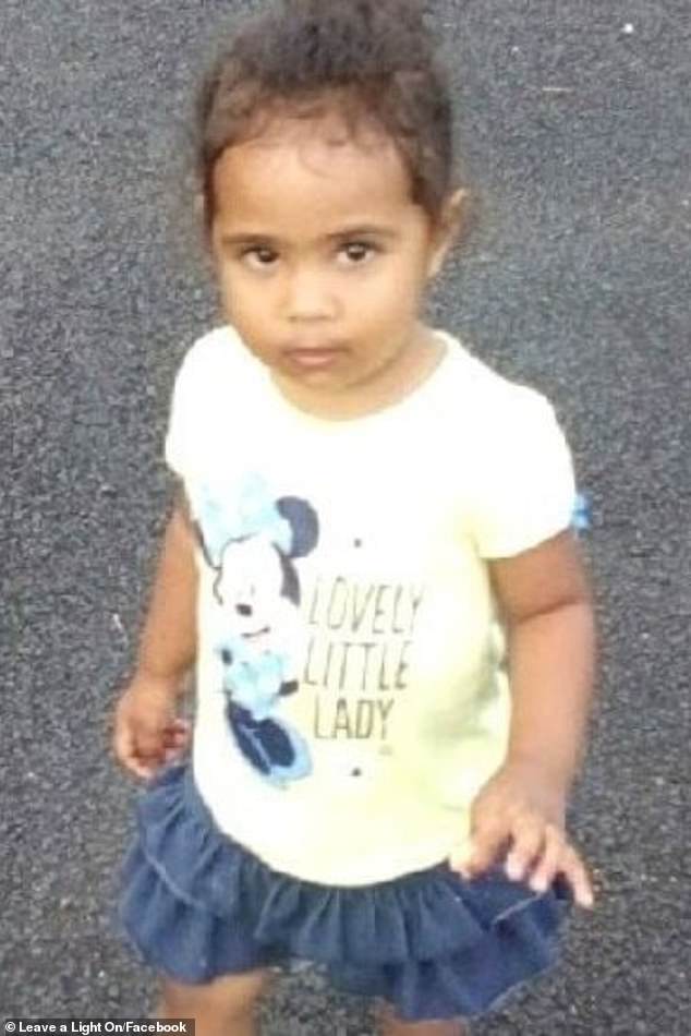 Tane Saul Desatge was sentenced to life in prison after being found guilty of the murder of his two-year-old stepdaughter Kaydence Hazel Mills (pictured)