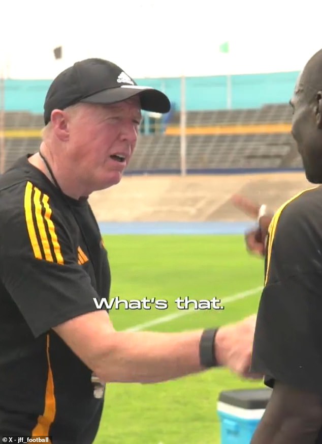 Steve McClaren took part in bizarre video after his first training session as Jamaican manager