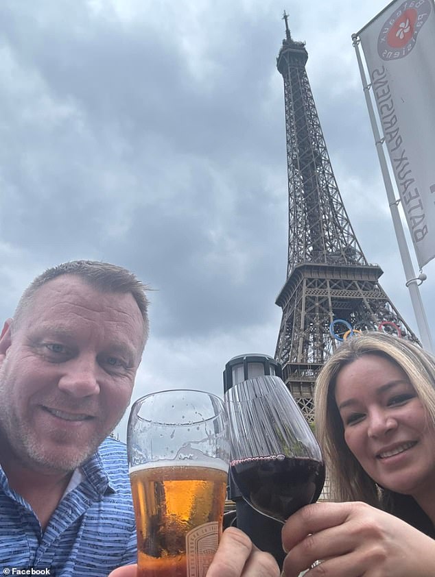 CEO Mike Petterson and his wife, COO Kathy Villalba and the woman who informed Ms. Phenix that her contract had been canceled, shared photos from Paris in June (pictured)